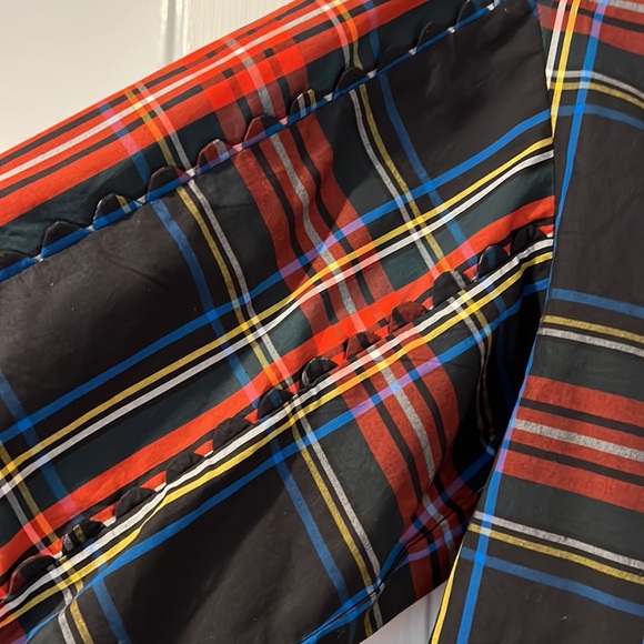 JCrew Scalloped tie-neck top in Stewart tartan in Size M never worn - Picture 5 of 5